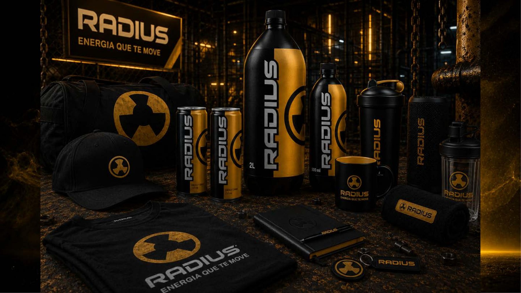 Produtos e merch Radius
