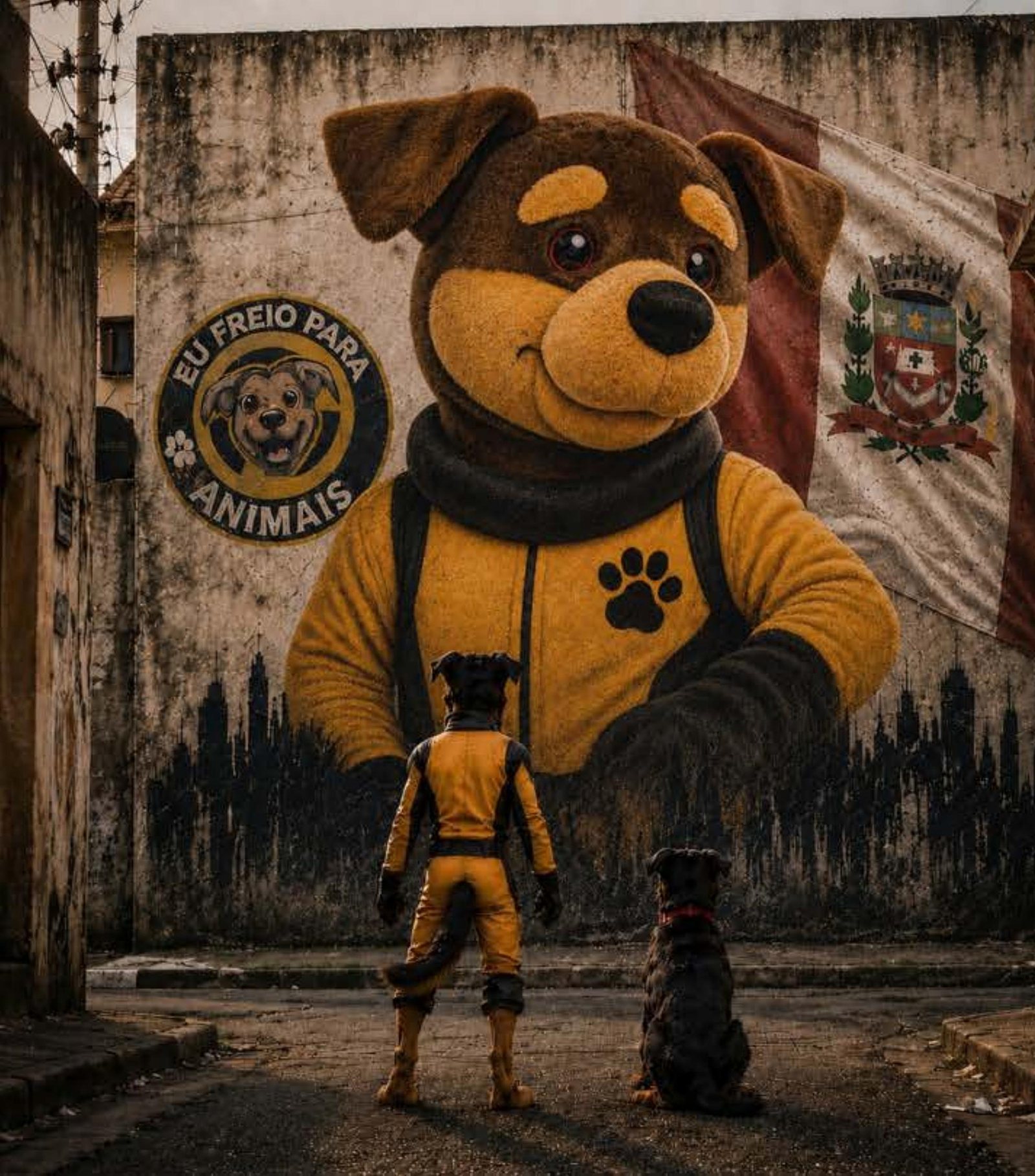 Mural de Pituco em Marília